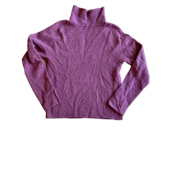 Brushed V-Neck Polo Alpaca & Wool-Blend Sweater Size L NWOT - Picture 2 of 10